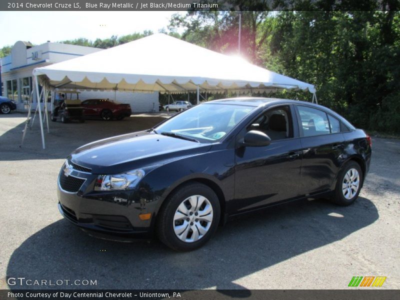 Blue Ray Metallic / Jet Black/Medium Titanium 2014 Chevrolet Cruze LS