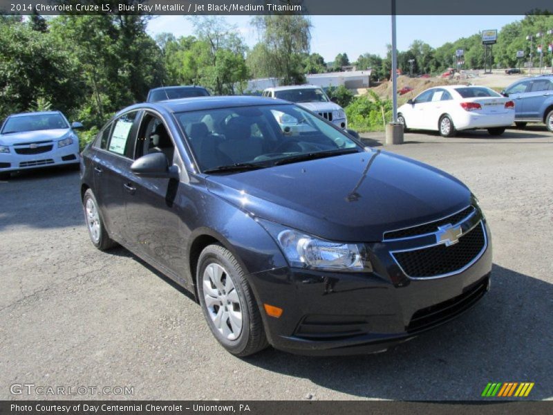 Blue Ray Metallic / Jet Black/Medium Titanium 2014 Chevrolet Cruze LS