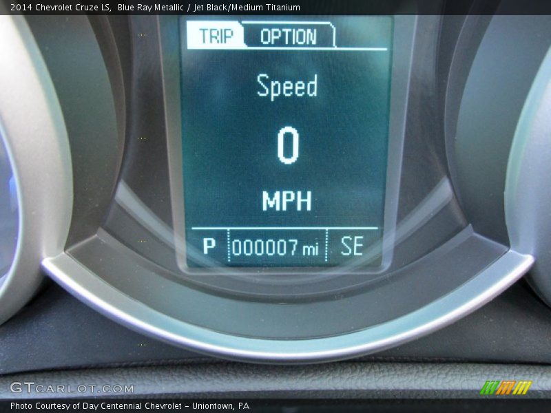 Blue Ray Metallic / Jet Black/Medium Titanium 2014 Chevrolet Cruze LS