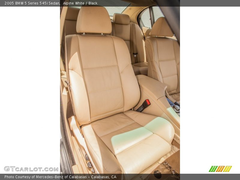 Alpine White / Black 2005 BMW 5 Series 545i Sedan