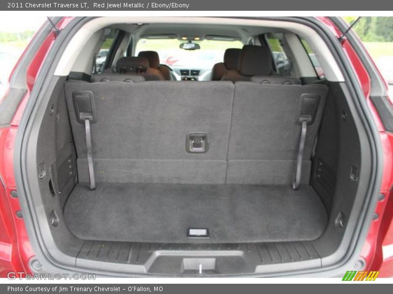 Red Jewel Metallic / Ebony/Ebony 2011 Chevrolet Traverse LT