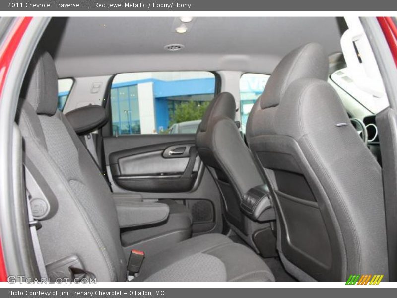 Red Jewel Metallic / Ebony/Ebony 2011 Chevrolet Traverse LT