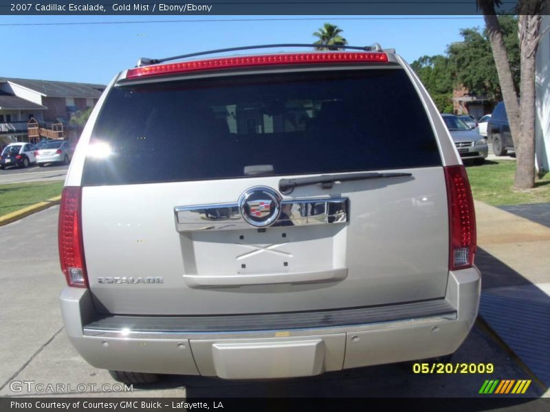 Gold Mist / Ebony/Ebony 2007 Cadillac Escalade