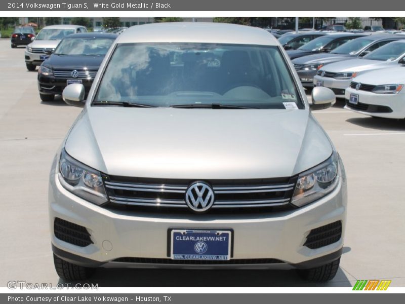 White Gold Metallic / Black 2014 Volkswagen Tiguan S