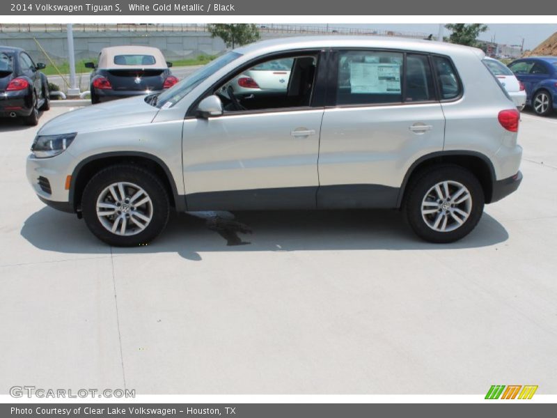 White Gold Metallic / Black 2014 Volkswagen Tiguan S