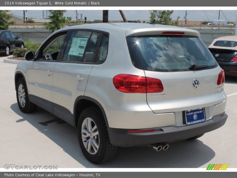 White Gold Metallic / Black 2014 Volkswagen Tiguan S