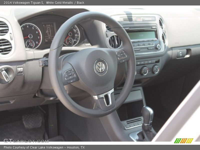 White Gold Metallic / Black 2014 Volkswagen Tiguan S