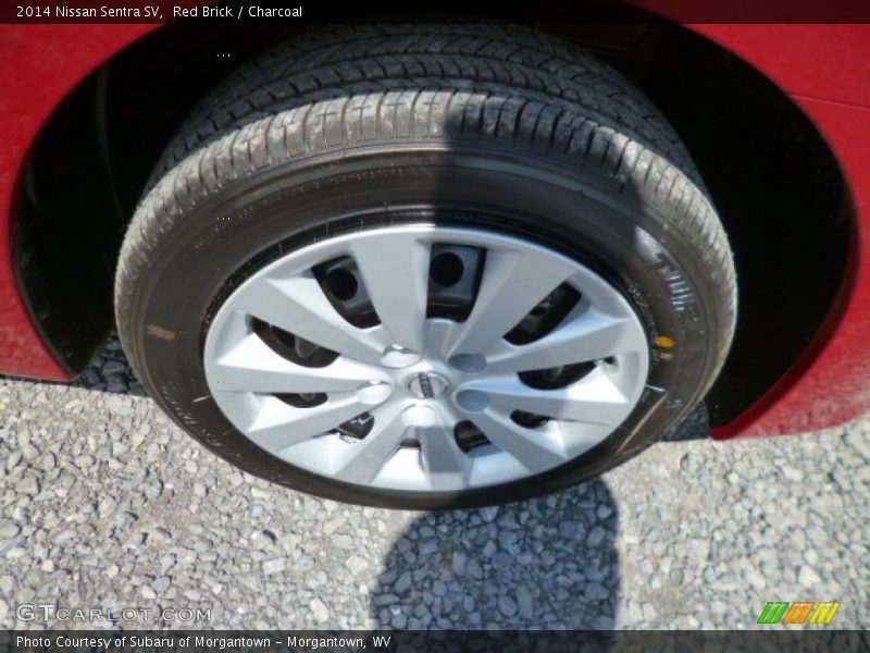 Red Brick / Charcoal 2014 Nissan Sentra SV