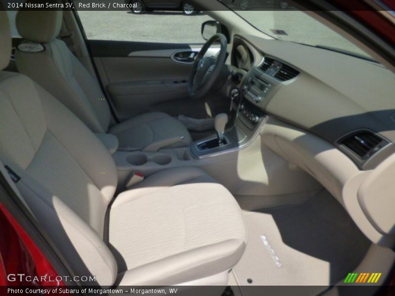Red Brick / Charcoal 2014 Nissan Sentra SV