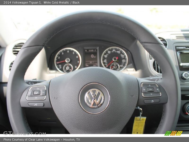 White Gold Metallic / Black 2014 Volkswagen Tiguan S