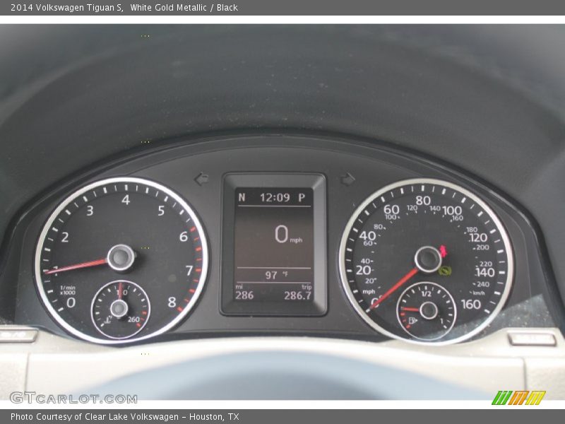 White Gold Metallic / Black 2014 Volkswagen Tiguan S