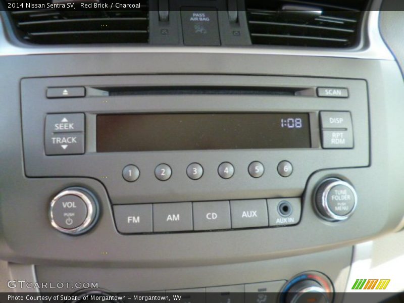 Red Brick / Charcoal 2014 Nissan Sentra SV