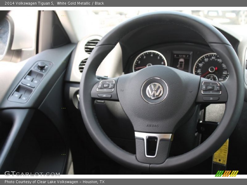 White Gold Metallic / Black 2014 Volkswagen Tiguan S