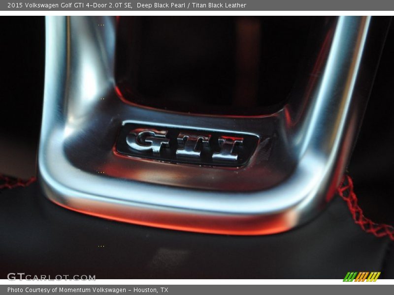 Deep Black Pearl / Titan Black Leather 2015 Volkswagen Golf GTI 4-Door 2.0T SE