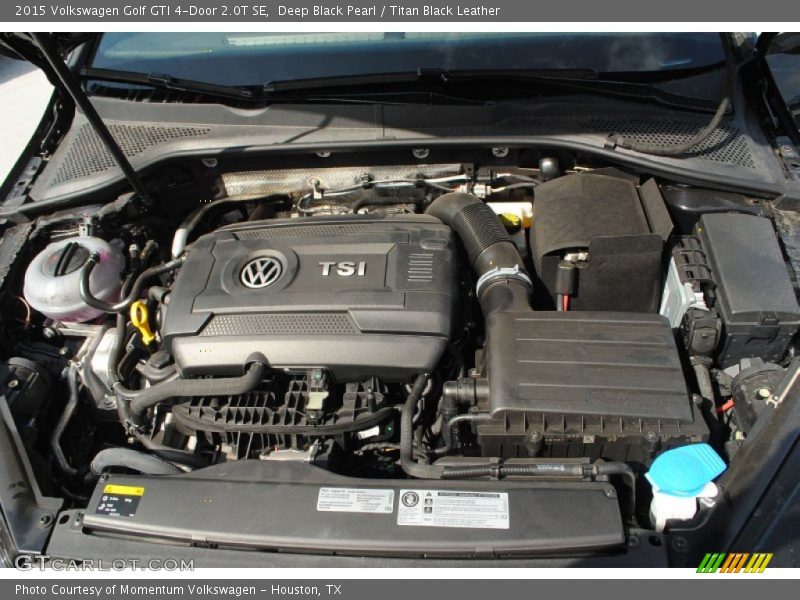Deep Black Pearl / Titan Black Leather 2015 Volkswagen Golf GTI 4-Door 2.0T SE
