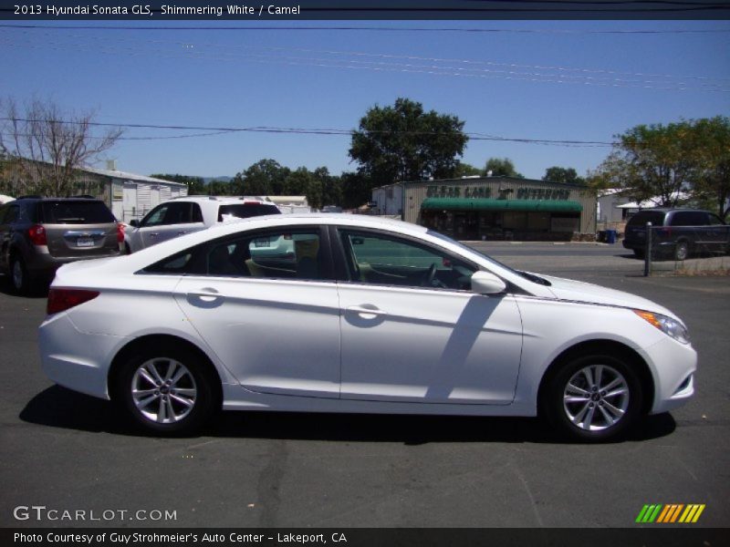 Shimmering White / Camel 2013 Hyundai Sonata GLS