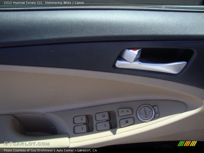 Shimmering White / Camel 2013 Hyundai Sonata GLS