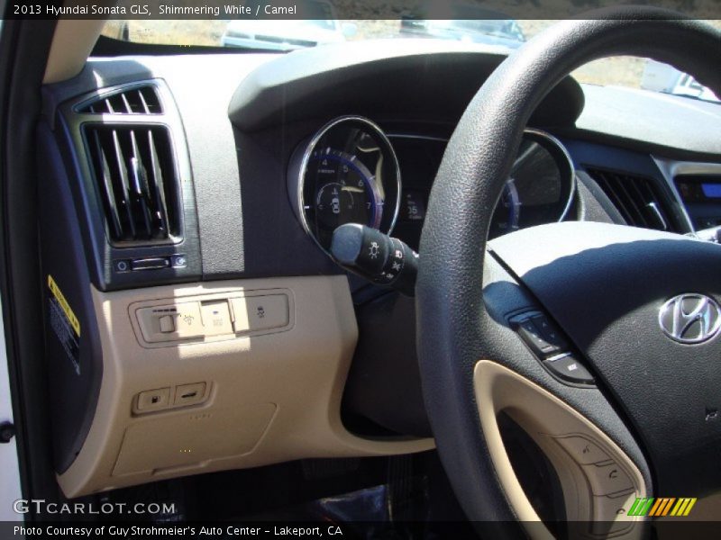 Shimmering White / Camel 2013 Hyundai Sonata GLS