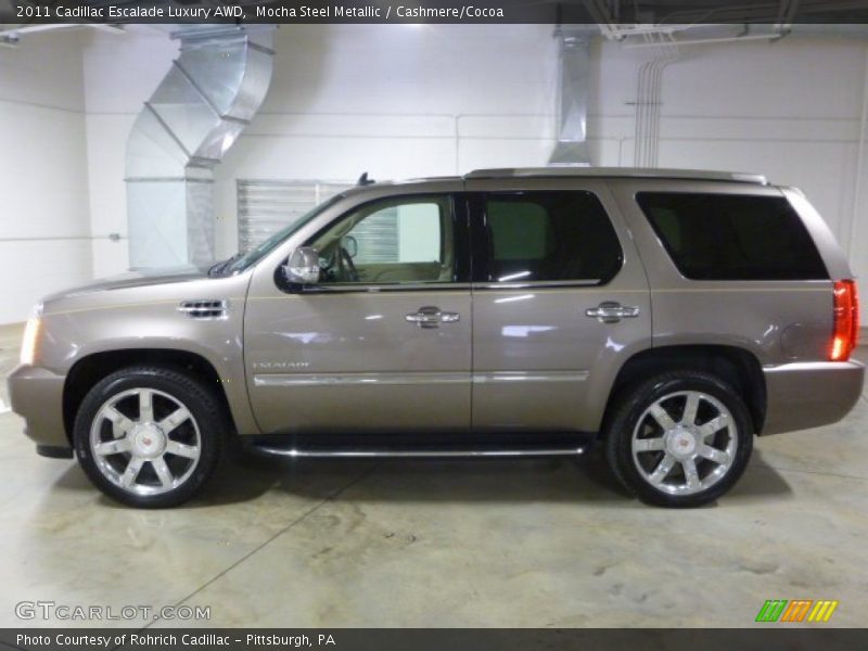 Mocha Steel Metallic / Cashmere/Cocoa 2011 Cadillac Escalade Luxury AWD