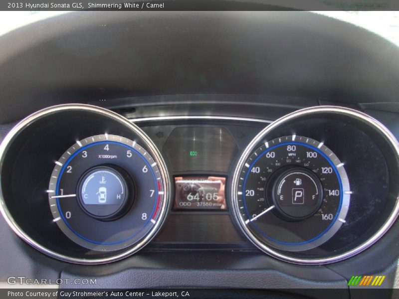 Shimmering White / Camel 2013 Hyundai Sonata GLS