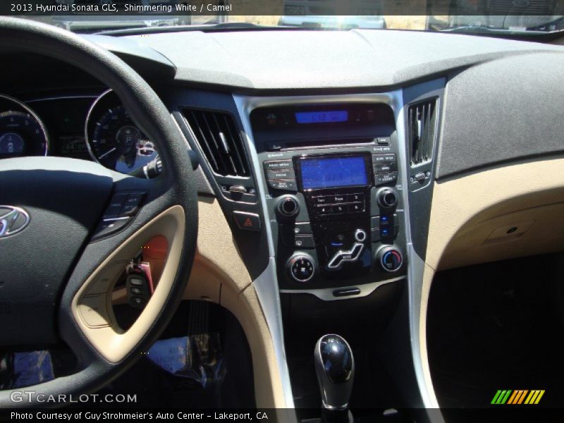 Shimmering White / Camel 2013 Hyundai Sonata GLS