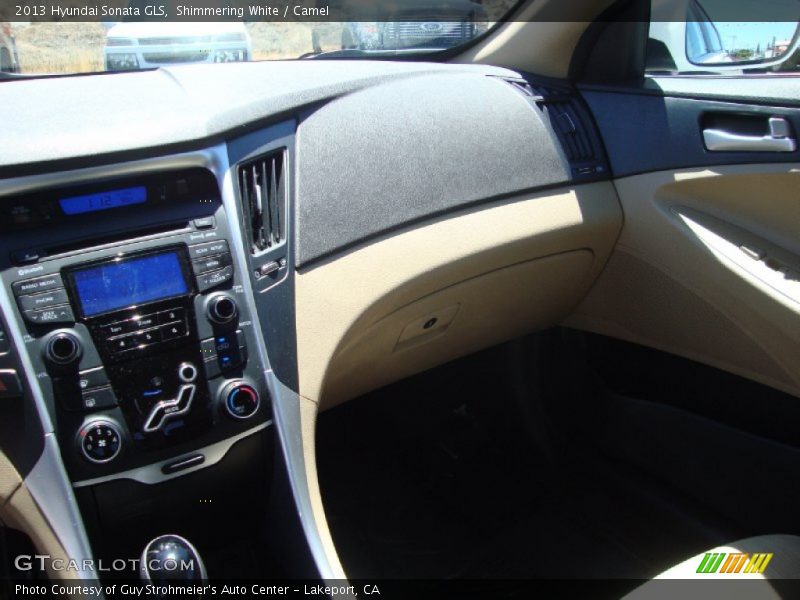 Shimmering White / Camel 2013 Hyundai Sonata GLS