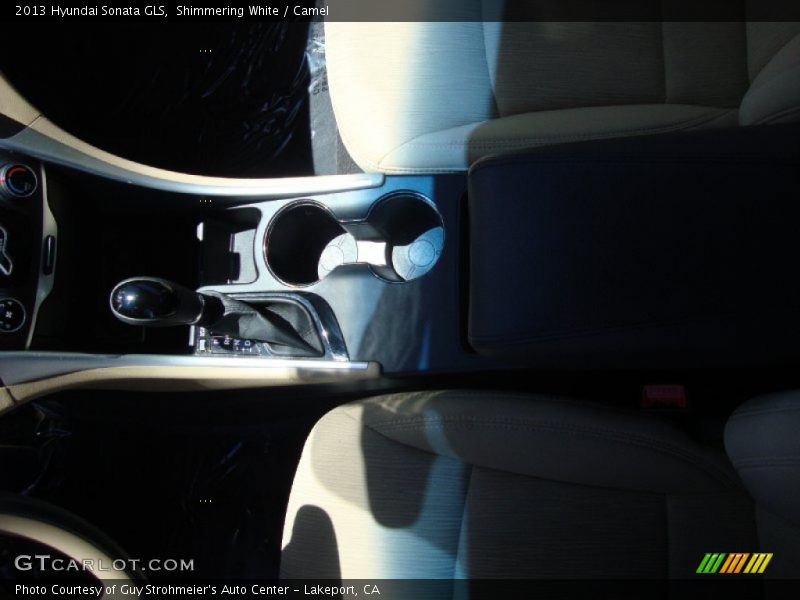 Shimmering White / Camel 2013 Hyundai Sonata GLS