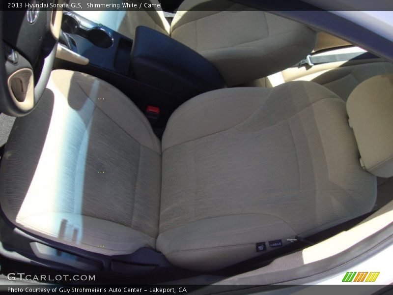 Shimmering White / Camel 2013 Hyundai Sonata GLS