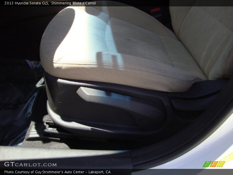 Shimmering White / Camel 2013 Hyundai Sonata GLS