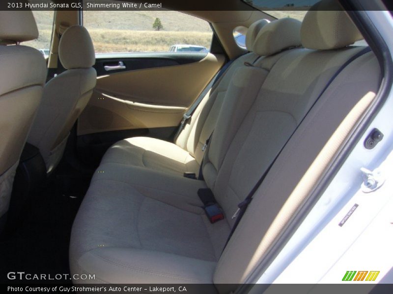 Shimmering White / Camel 2013 Hyundai Sonata GLS