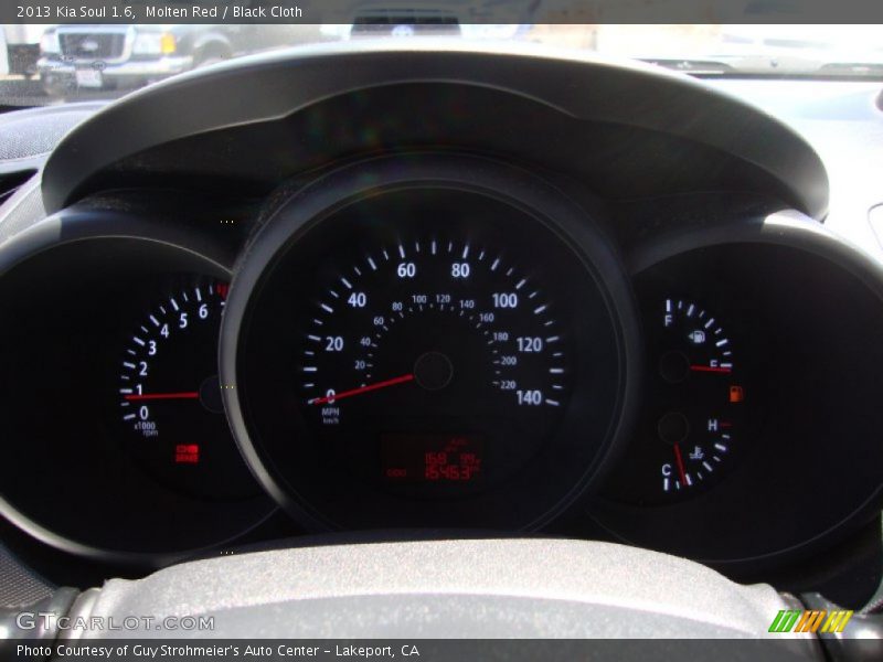 Molten Red / Black Cloth 2013 Kia Soul 1.6