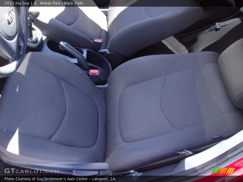 Molten Red / Black Cloth 2013 Kia Soul 1.6