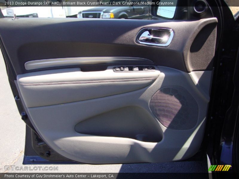 Brilliant Black Crystal Pearl / Dark Graystone/Medium Graystone 2013 Dodge Durango SXT AWD