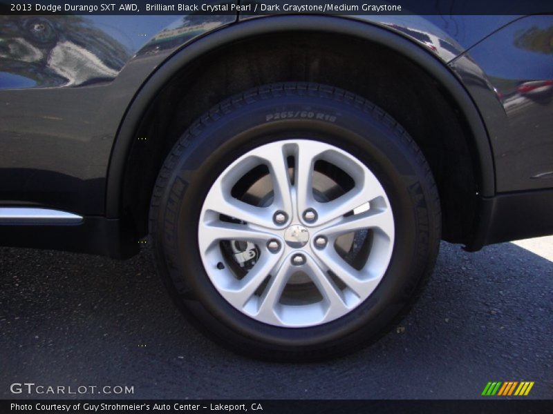 Brilliant Black Crystal Pearl / Dark Graystone/Medium Graystone 2013 Dodge Durango SXT AWD
