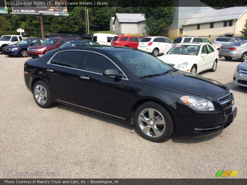Black Granite Metallic / Ebony 2012 Chevrolet Malibu LT