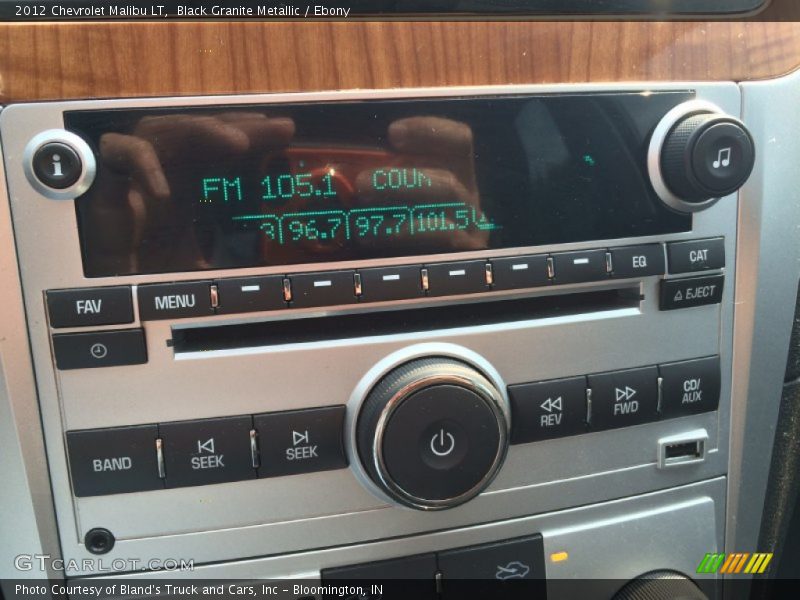 Black Granite Metallic / Ebony 2012 Chevrolet Malibu LT