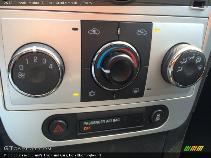 Black Granite Metallic / Ebony 2012 Chevrolet Malibu LT