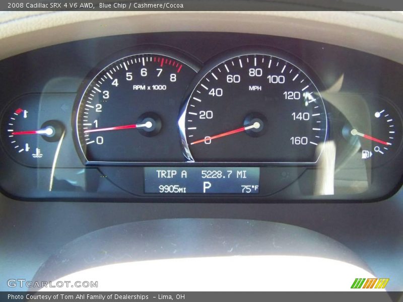 Blue Chip / Cashmere/Cocoa 2008 Cadillac SRX 4 V6 AWD