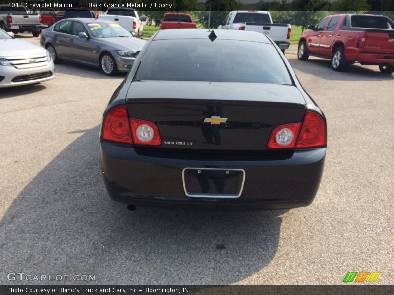 Black Granite Metallic / Ebony 2012 Chevrolet Malibu LT