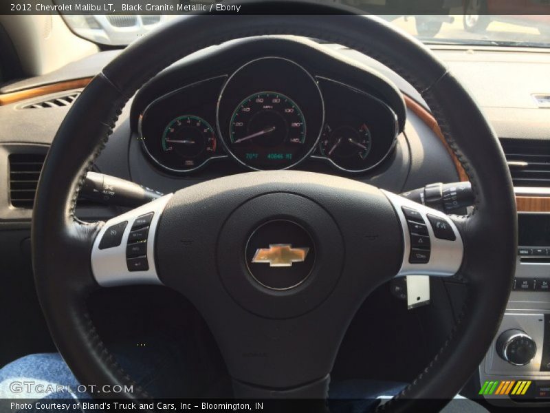 Black Granite Metallic / Ebony 2012 Chevrolet Malibu LT
