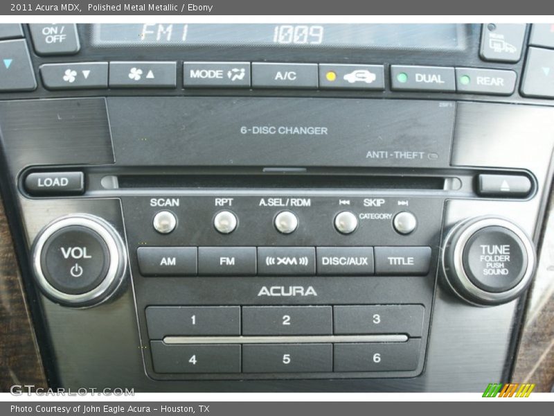 Polished Metal Metallic / Ebony 2011 Acura MDX