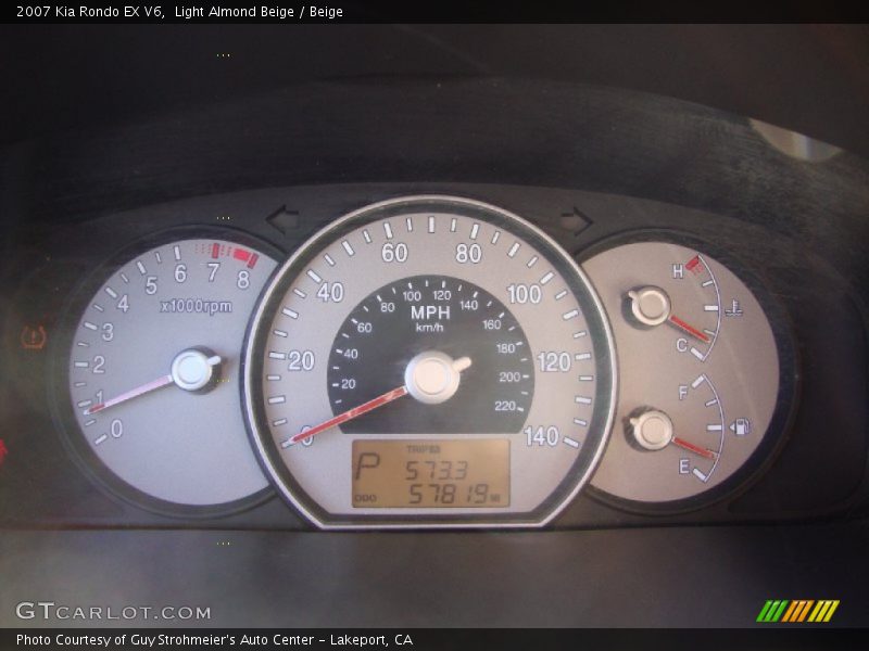Light Almond Beige / Beige 2007 Kia Rondo EX V6