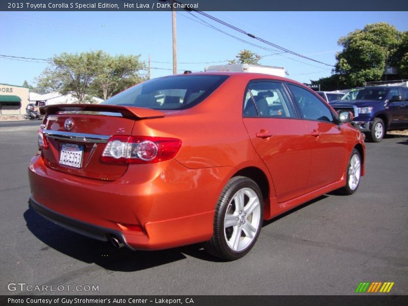 Hot Lava / Dark Charcoal 2013 Toyota Corolla S Special Edition