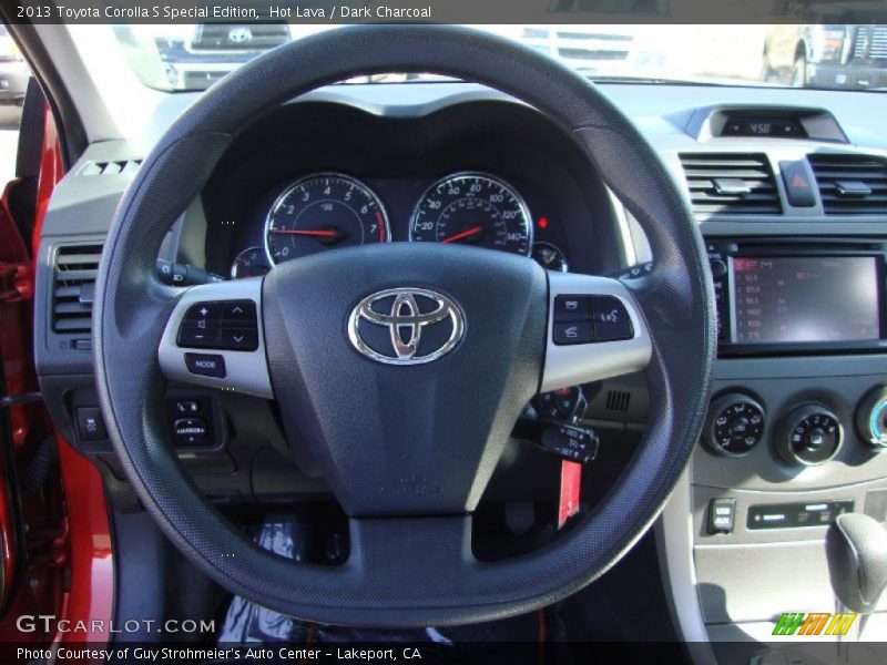 Hot Lava / Dark Charcoal 2013 Toyota Corolla S Special Edition