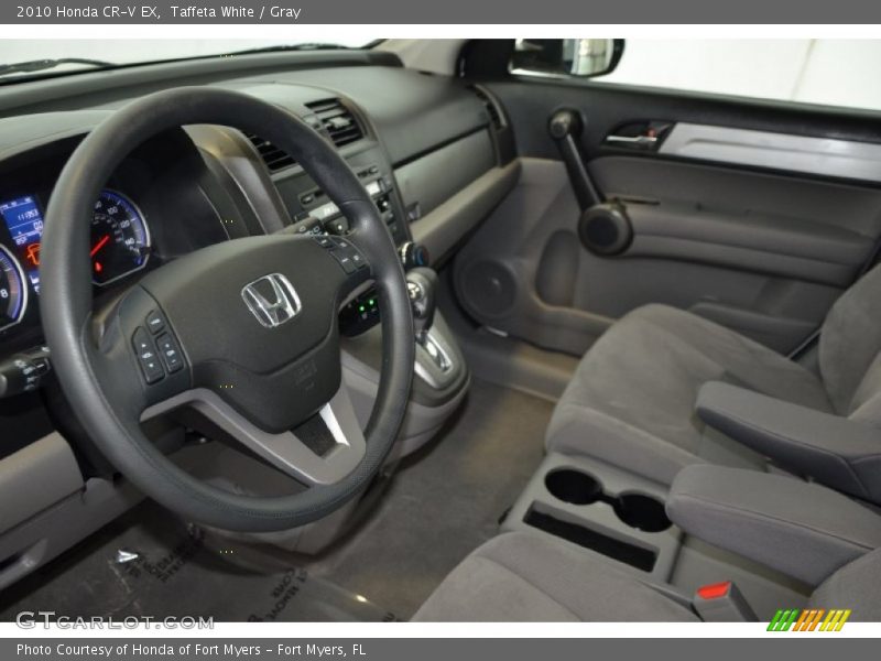 Taffeta White / Gray 2010 Honda CR-V EX