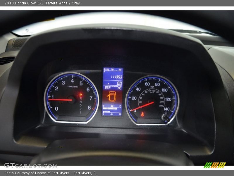 Taffeta White / Gray 2010 Honda CR-V EX
