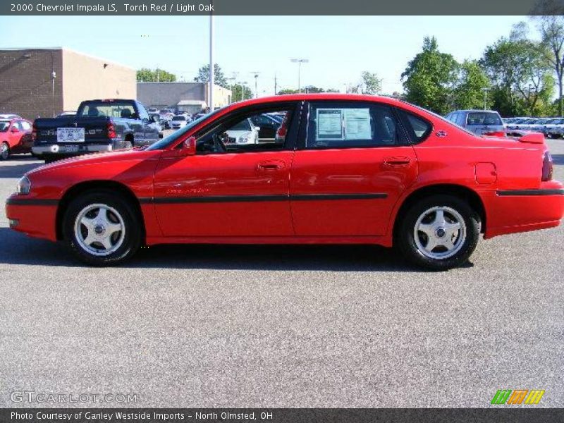 Torch Red / Light Oak 2000 Chevrolet Impala LS