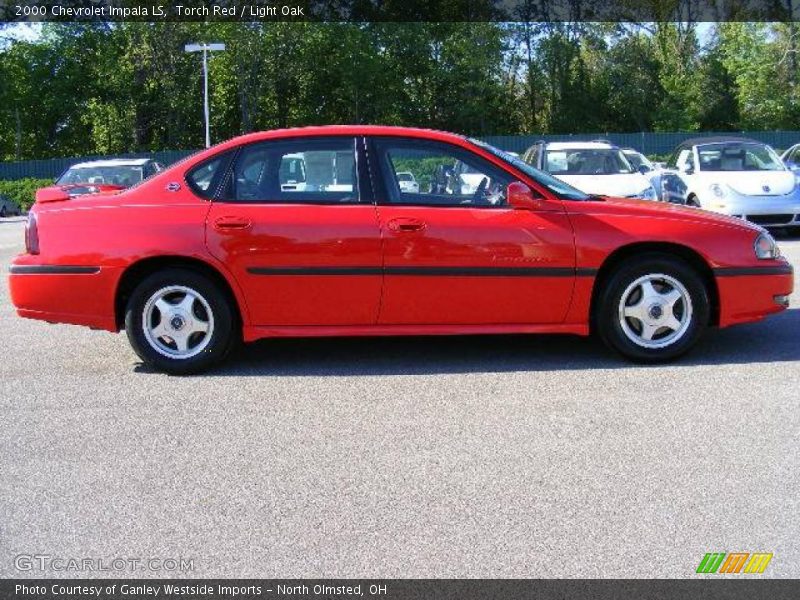Torch Red / Light Oak 2000 Chevrolet Impala LS