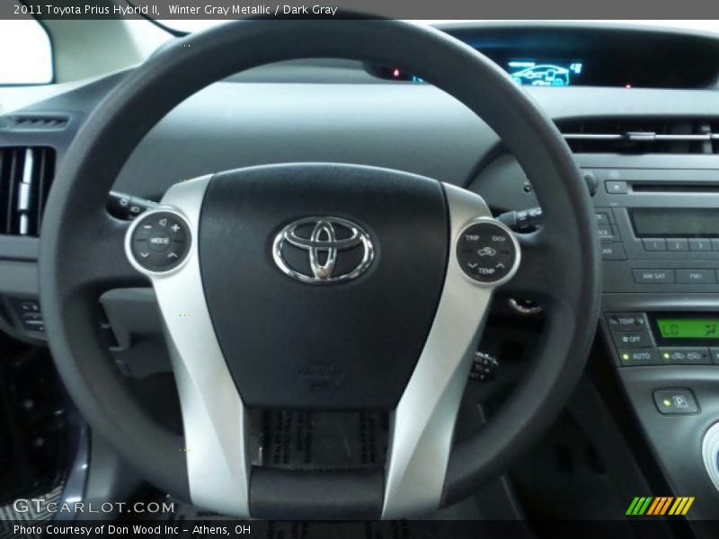 Winter Gray Metallic / Dark Gray 2011 Toyota Prius Hybrid II