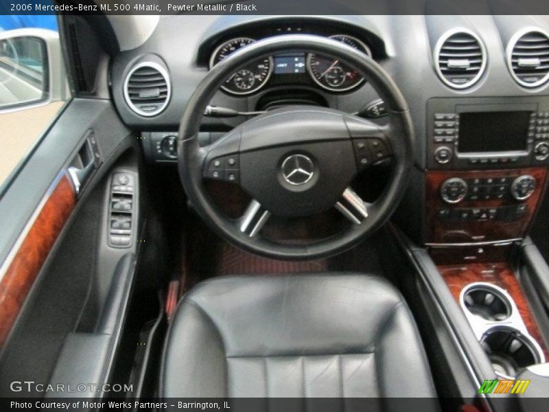 Pewter Metallic / Black 2006 Mercedes-Benz ML 500 4Matic